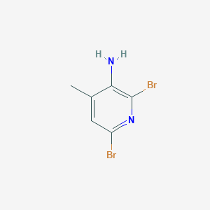 molecular formula C6H6Br2N2 B111553 2,6-Dibromo-4-methylpyridin-3-amine CAS No. 126354-83-4