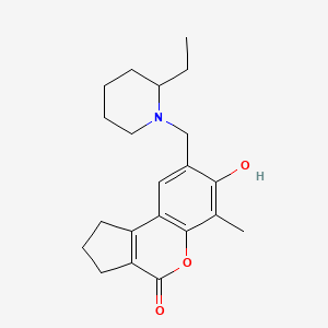 8-[(2-ethylpiperidino)methyl]-7-hydroxy-6-methyl-2,3-dihydrocyclopenta[c]chromen-4(1H)-one