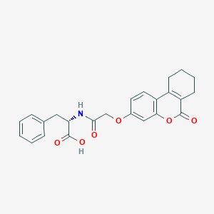 N-{[(6-oxo-7,8,9,10-tetrahydro-6H-benzo[c]chromen-3-yl)oxy]acetyl}-L-phenylalanine