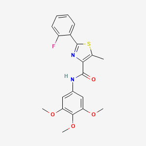 2-(2-fluorophenyl)-5-methyl-N-(3,4,5-trimethoxyphenyl)-1,3-thiazole-4-carboxamide