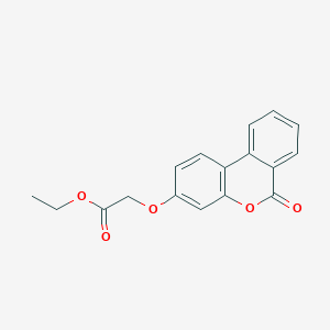 Ethyl ((6-oxo-6H-benzo(C)chromen-3-YL)oxy)acetate