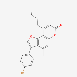 3-(4-bromophenyl)-9-butyl-4-methyl-7H-furo[2,3-f]chromen-7-one