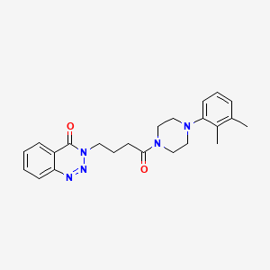 3-{4-[4-(2,3-dimethylphenyl)piperazino]-4-oxobutyl}-1,2,3-benzotriazin-4(3H)-one