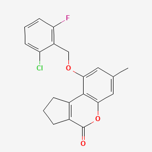 9-[(2-chloro-6-fluorobenzyl)oxy]-7-methyl-2,3-dihydrocyclopenta[c]chromen-4(1H)-one