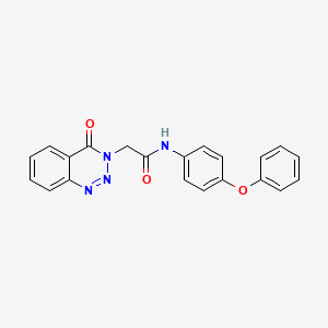 2-(4-oxo-1,2,3-benzotriazin-3(4H)-yl)-N-(4-phenoxyphenyl)acetamide