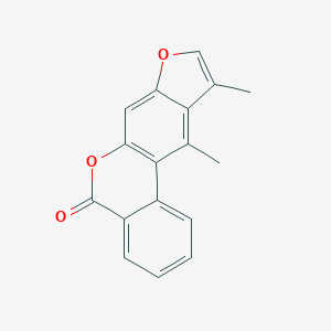 molecular formula C17H12O3 B11155585 10,11-dimethyl-5H-benzo[c]furo[3,2-g]chromen-5-one 