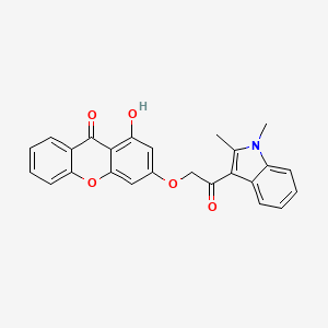 3-[2-(1,2-dimethyl-1H-indol-3-yl)-2-oxoethoxy]-1-hydroxy-9H-xanthen-9-one