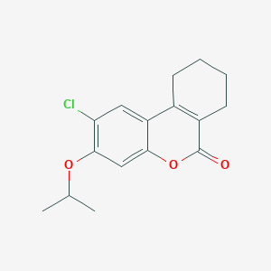 2-chloro-3-(propan-2-yloxy)-7,8,9,10-tetrahydro-6H-benzo[c]chromen-6-one