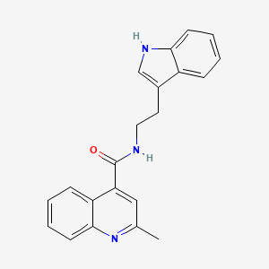 molecular formula C21H19N3O B11155659 N-[2-(1H-indol-3-yl)ethyl]-2-methyl-4-quinolinecarboxamide 