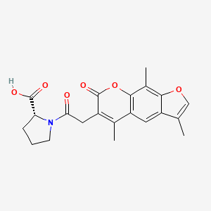 1-[(3,5,9-trimethyl-7-oxo-7H-furo[3,2-g]chromen-6-yl)acetyl]-D-proline