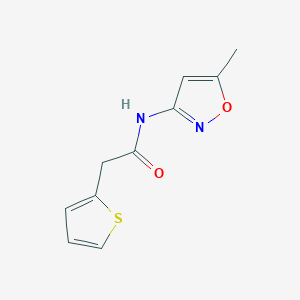 molecular formula C10H10N2O2S B11155666 N-(5-methylisoxazol-3-yl)-2-(2-thienyl)acetamide 