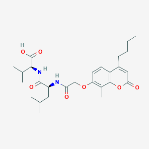 N-{[(4-butyl-8-methyl-2-oxo-2H-chromen-7-yl)oxy]acetyl}-L-leucyl-L-valine