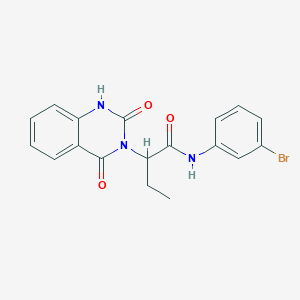 N-(3-bromophenyl)-2-(2-hydroxy-4-oxoquinazolin-3(4H)-yl)butanamide