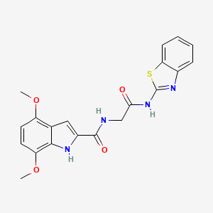 N-[2-(1,3-benzothiazol-2-ylamino)-2-oxoethyl]-4,7-dimethoxy-1H-indole-2-carboxamide