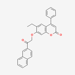 6-ethyl-7-[2-(naphthalen-2-yl)-2-oxoethoxy]-4-phenyl-2H-chromen-2-one