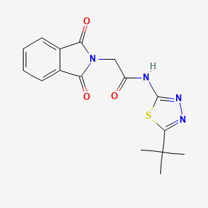 N-(5-tert-butyl-1,3,4-thiadiazol-2-yl)-2-(1,3-dioxo-1,3-dihydro-2H-isoindol-2-yl)acetamide