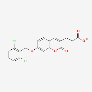 3-{7-[(2,6-dichlorobenzyl)oxy]-4-methyl-2-oxo-2H-chromen-3-yl}propanoic acid