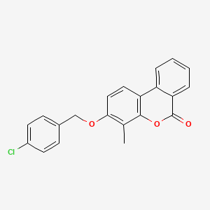 3-[(4-chlorobenzyl)oxy]-4-methyl-6H-benzo[c]chromen-6-one