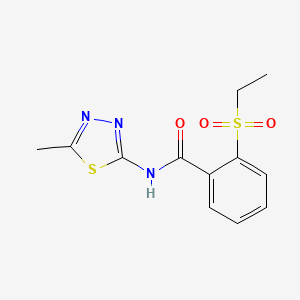 2-(ethylsulfonyl)-N-(5-methyl-1,3,4-thiadiazol-2-yl)benzamide