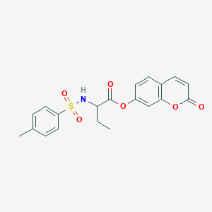 2-oxo-2H-chromen-7-yl 2-{[(4-methylphenyl)sulfonyl]amino}butanoate