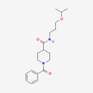 1-(phenylcarbonyl)-N-[3-(propan-2-yloxy)propyl]piperidine-4-carboxamide