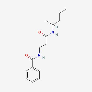 N-[3-oxo-3-(pentan-2-ylamino)propyl]benzamide