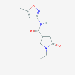 N-(5-methyl-1,2-oxazol-3-yl)-5-oxo-1-propylpyrrolidine-3-carboxamide