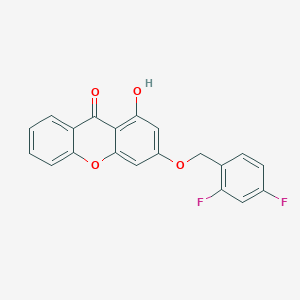 3-[(2,4-difluorobenzyl)oxy]-1-hydroxy-9H-xanthen-9-one