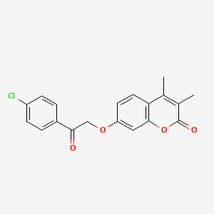 7-[2-(4-chlorophenyl)-2-oxoethoxy]-3,4-dimethyl-2H-chromen-2-one