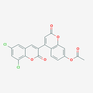 4-(6,8-dichloro-2-oxo-2H-chromen-3-yl)-2-oxo-2H-chromen-7-yl acetate