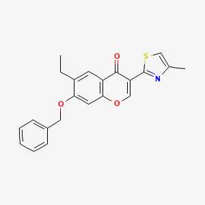 7-(benzyloxy)-6-ethyl-3-(4-methyl-1,3-thiazol-2-yl)-4H-chromen-4-one