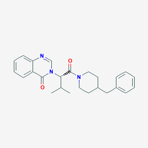 3-[(2S)-1-(4-benzylpiperidin-1-yl)-3-methyl-1-oxobutan-2-yl]quinazolin-4(3H)-one