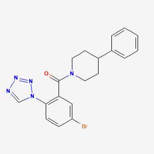 molecular formula C19H18BrN5O B11155918 [5-bromo-2-(1H-tetrazol-1-yl)phenyl](4-phenylpiperidin-1-yl)methanone 