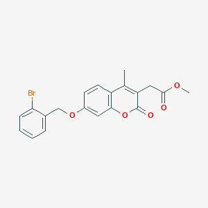 methyl {7-[(2-bromobenzyl)oxy]-4-methyl-2-oxo-2H-chromen-3-yl}acetate