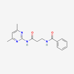 N-{3-[(4,6-dimethylpyrimidin-2-yl)amino]-3-oxopropyl}benzamide