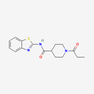 N-(1,3-benzothiazol-2-yl)-1-propanoylpiperidine-4-carboxamide