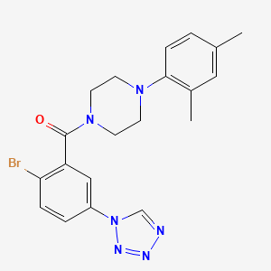 [2-bromo-5-(1H-tetrazol-1-yl)phenyl][4-(2,4-dimethylphenyl)piperazin-1-yl]methanone