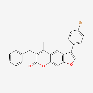 6-benzyl-3-(4-bromophenyl)-5-methyl-7H-furo[3,2-g]chromen-7-one