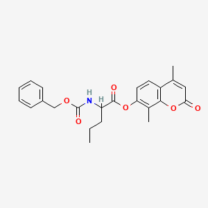 4,8-dimethyl-2-oxo-2H-chromen-7-yl N-[(benzyloxy)carbonyl]norvalinate