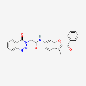 N-[3-methyl-2-(phenylcarbonyl)-1-benzofuran-6-yl]-2-(4-oxo-1,2,3-benzotriazin-3(4H)-yl)acetamide