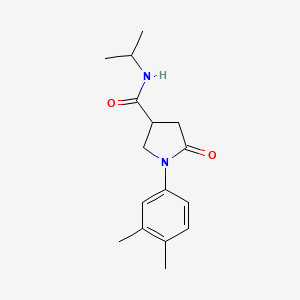 1-(3,4-dimethylphenyl)-5-oxo-N-(propan-2-yl)pyrrolidine-3-carboxamide