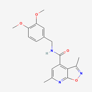 N-(3,4-dimethoxybenzyl)-3,6-dimethylisoxazolo[5,4-b]pyridine-4-carboxamide