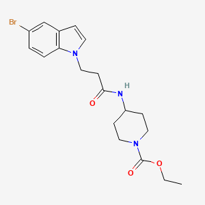 ethyl 4-{[3-(5-bromo-1H-indol-1-yl)propanoyl]amino}piperidine-1-carboxylate