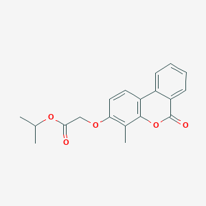 molecular formula C19H18O5 B11156188 propan-2-yl [(4-methyl-6-oxo-6H-benzo[c]chromen-3-yl)oxy]acetate 