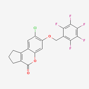 8-chloro-7-[(pentafluorobenzyl)oxy]-2,3-dihydrocyclopenta[c]chromen-4(1H)-one