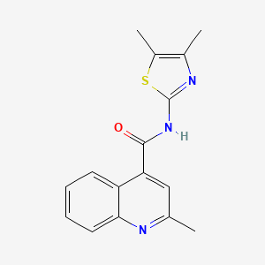 N-(4,5-dimethyl-1,3-thiazol-2-yl)-2-methyl-4-quinolinecarboxamide