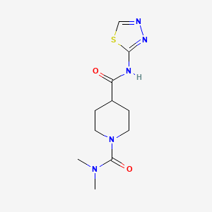 N~1~,N~1~-dimethyl-N~4~-(1,3,4-thiadiazol-2-yl)piperidine-1,4-dicarboxamide