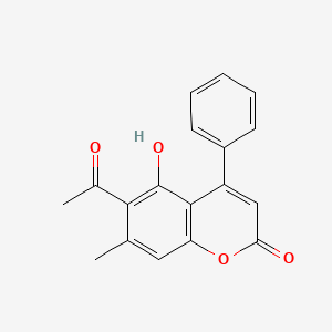 6-acetyl-5-hydroxy-7-methyl-4-phenyl-2H-chromen-2-one