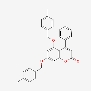 5,7-bis[(4-methylbenzyl)oxy]-4-phenyl-2H-chromen-2-one