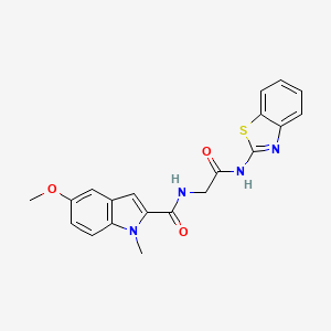 N~2~-[2-(1,3-benzothiazol-2-ylamino)-2-oxoethyl]-5-methoxy-1-methyl-1H-indole-2-carboxamide